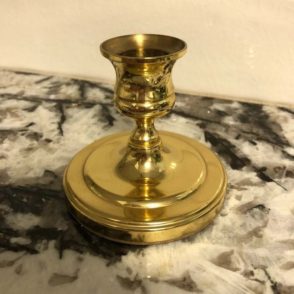 Baldwin Brass 3” Candlestick Candleholder - Ralph Lauren Style - Picture 6 of 6